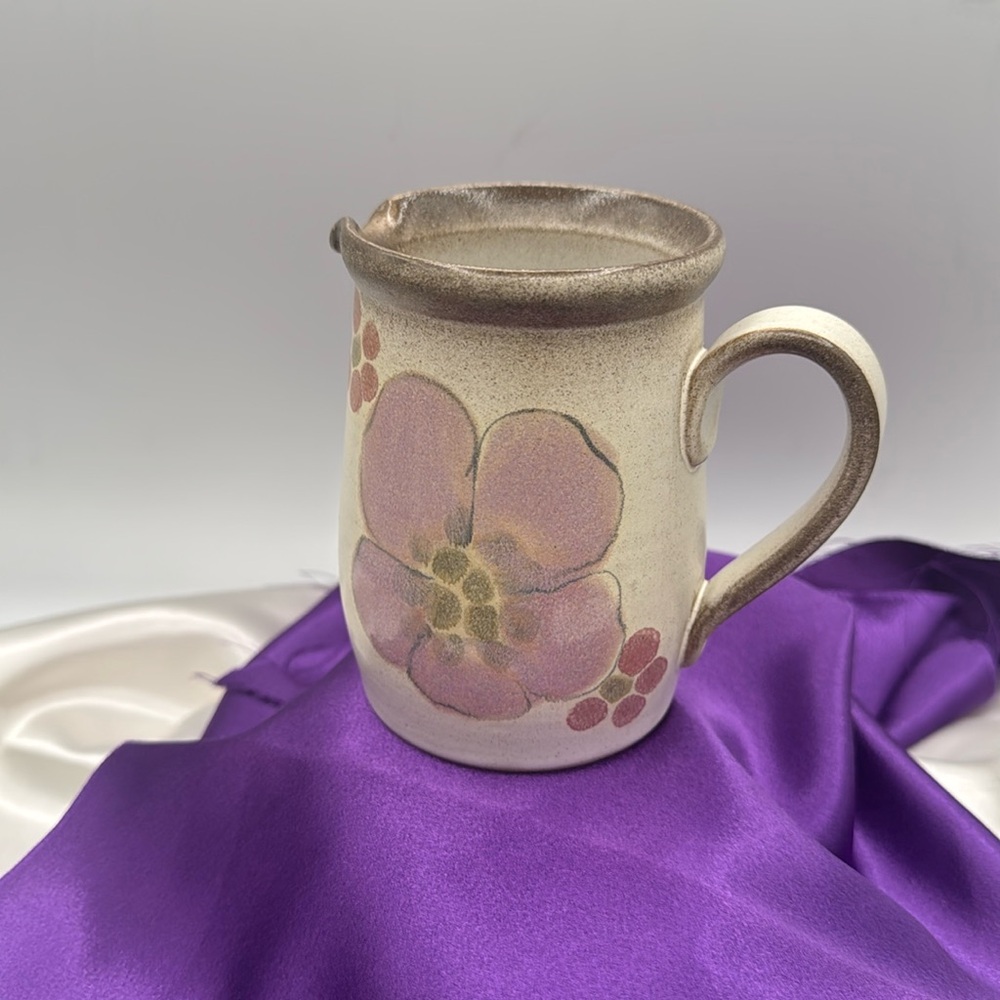 Vintage Denby Stoneware GYPSY Flower Creamer, Made in England